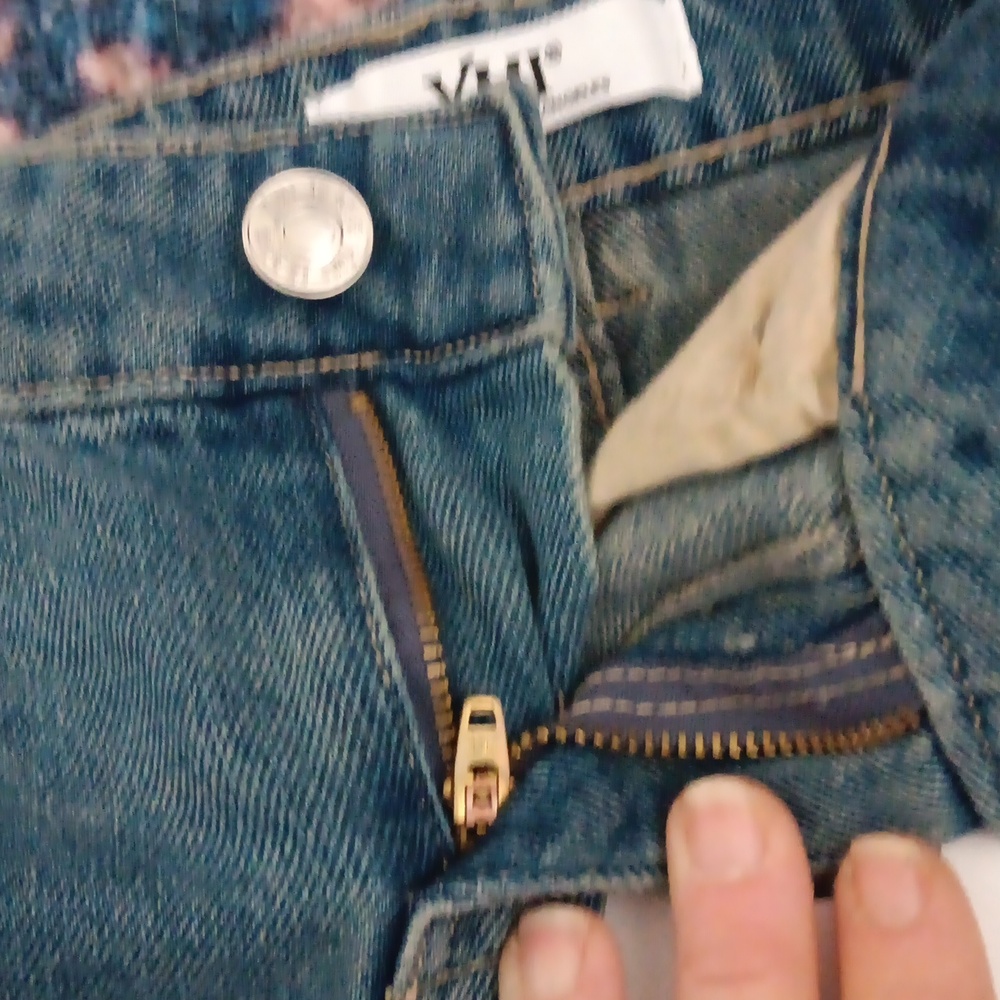 YMI Denim Cargo Mini Skirt NWTs - Picture 6 of 6
